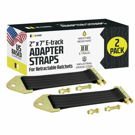 DC CARGO E-Track Adapter Strap, 2PK 27ETAS-2